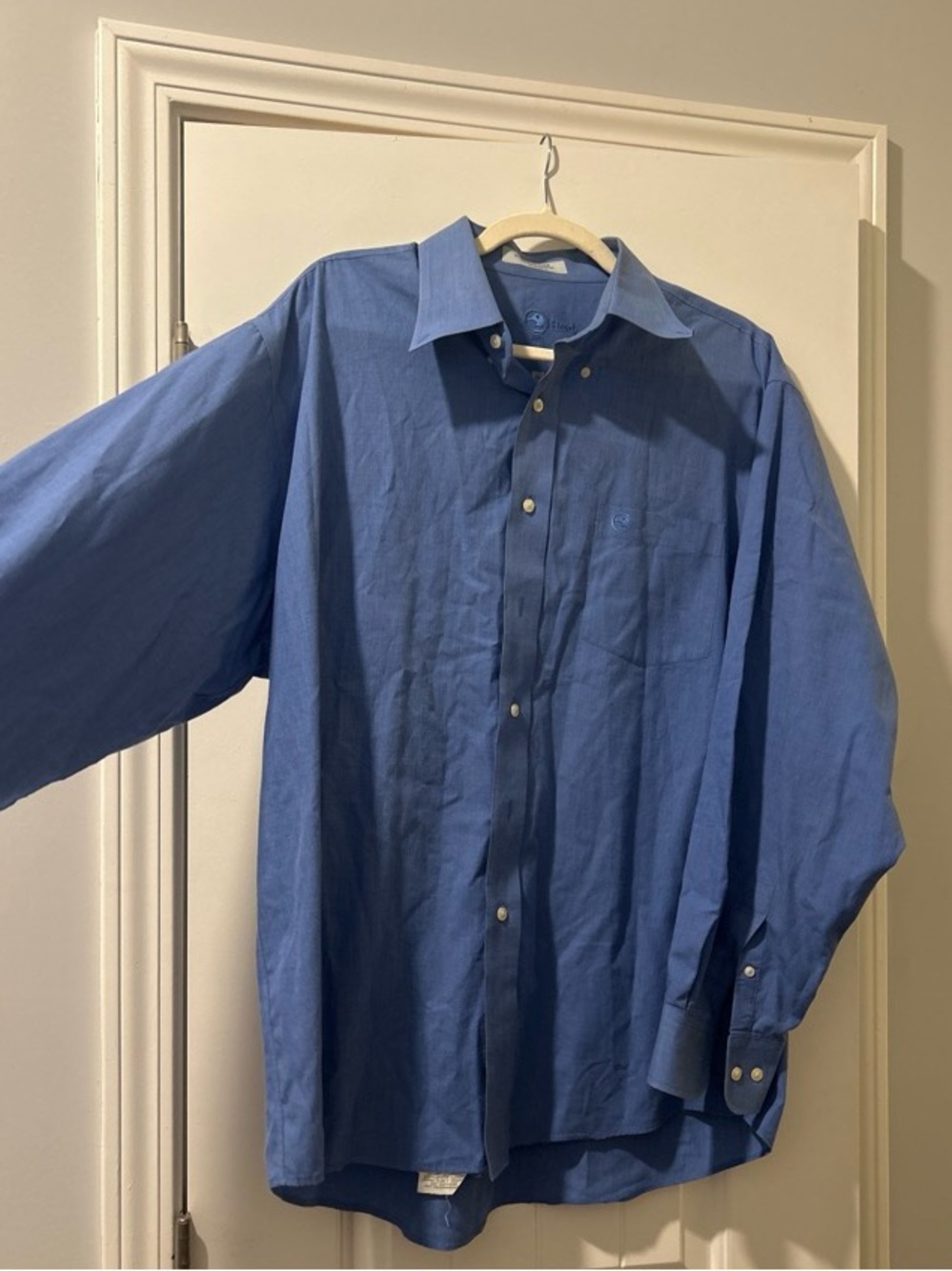 Duck Head Men's Blue Button-Down Dress Shirt